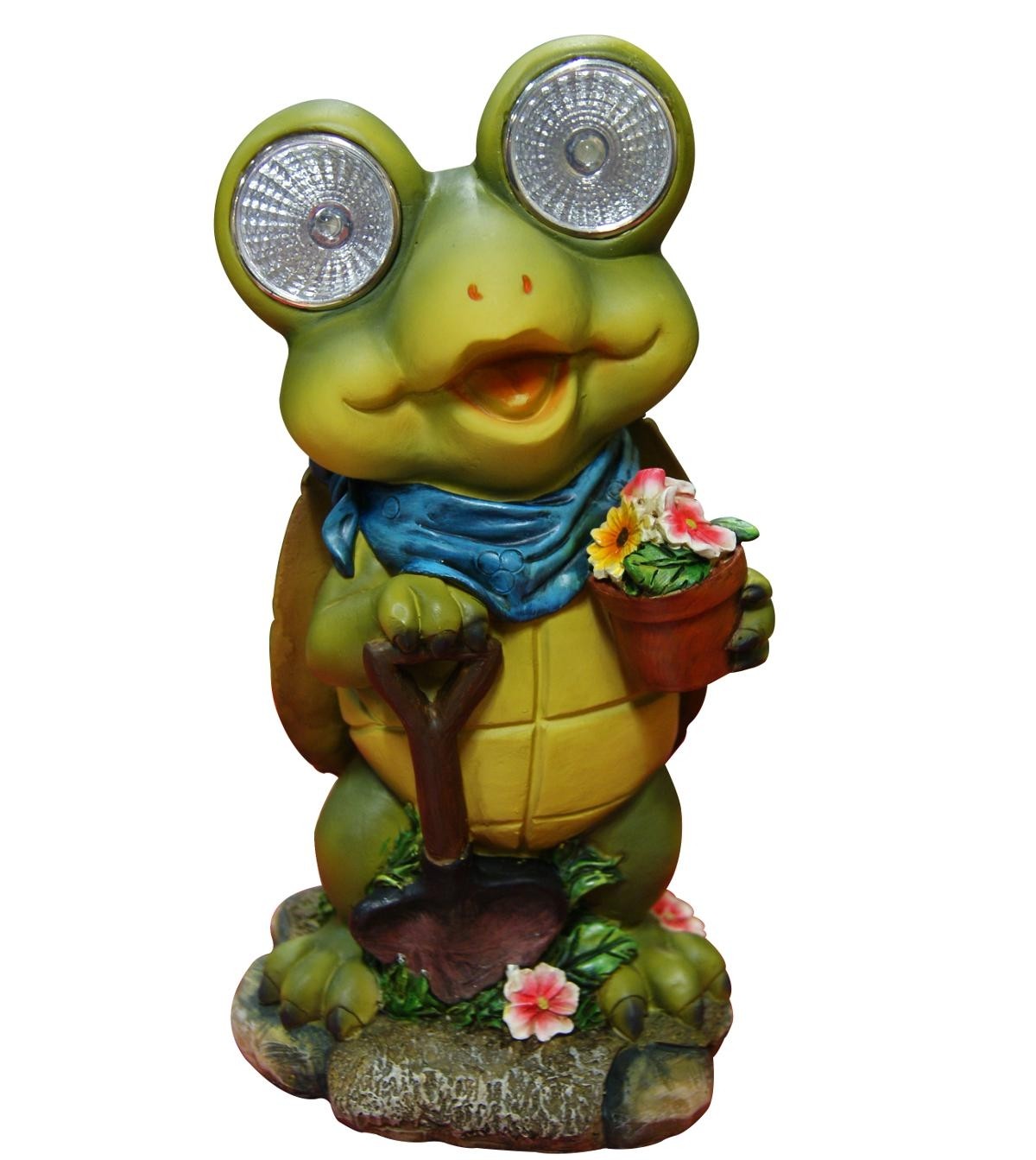 disney solar garden statues
