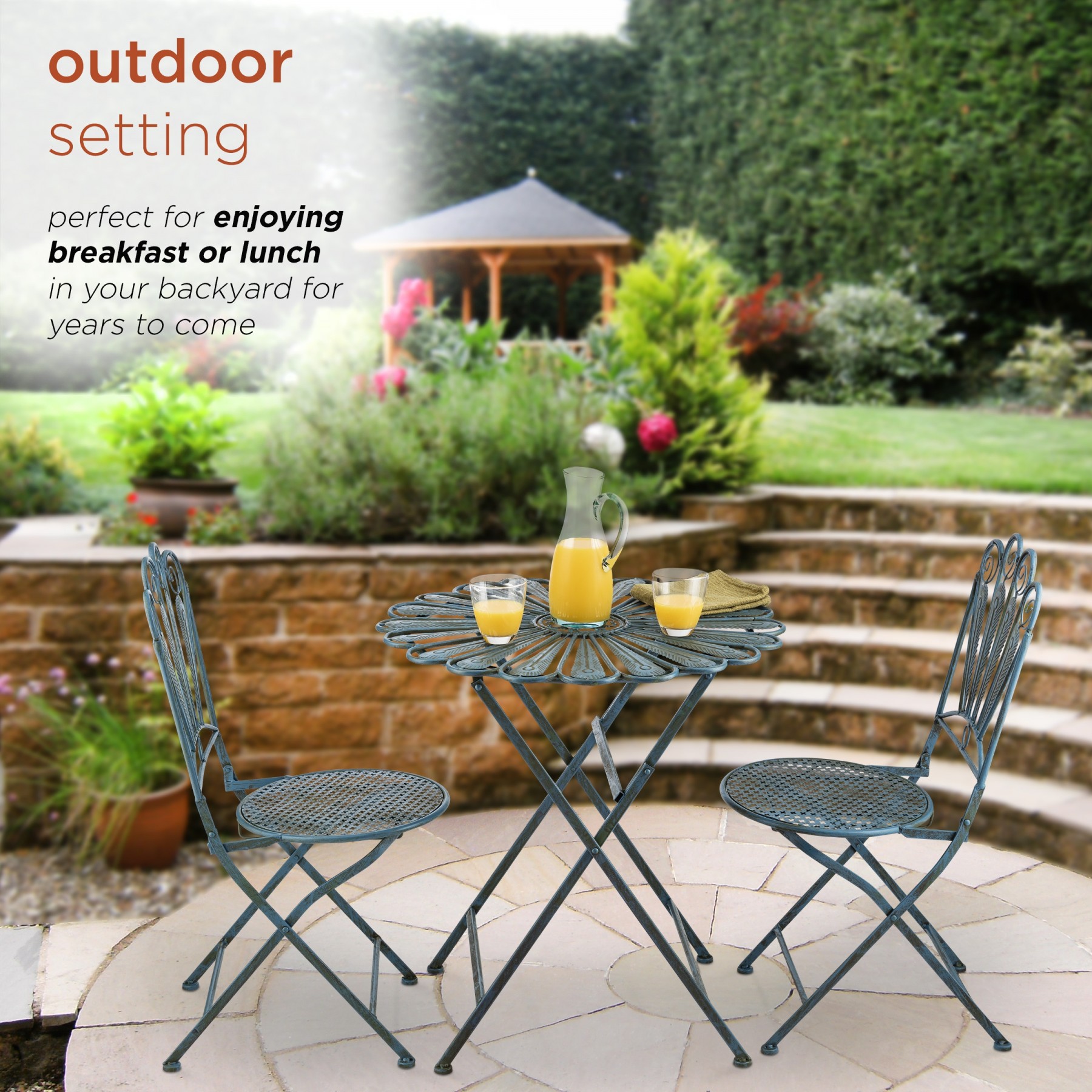 Peacock bistro set sales