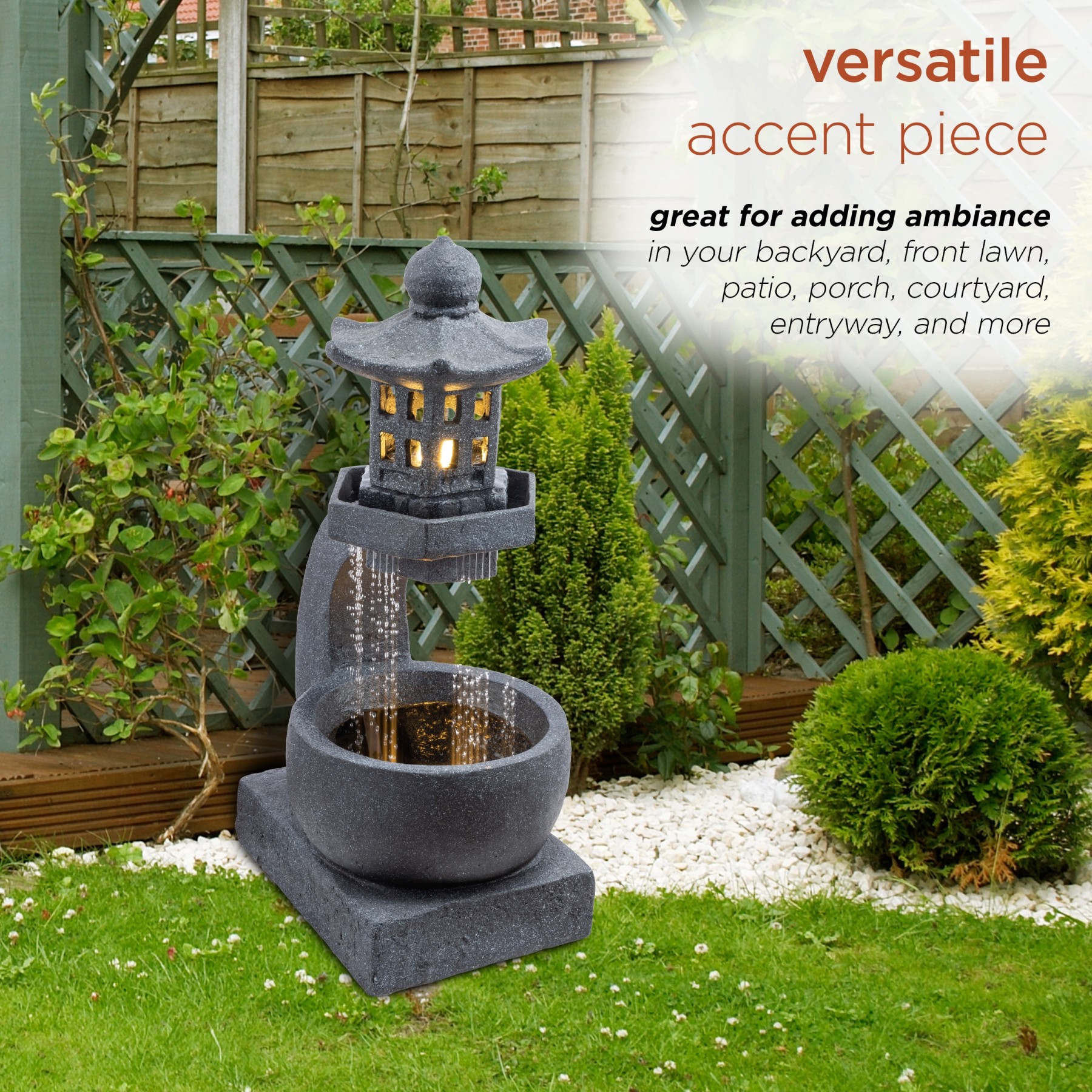 Pagoda deals water fountain
