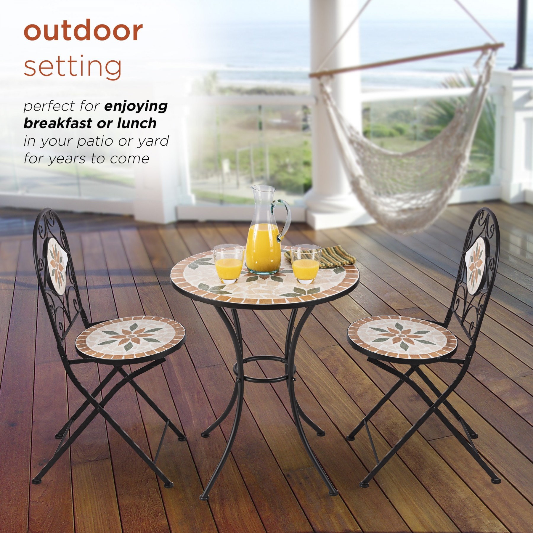 Mosaic bistro sets 2025 outdoor