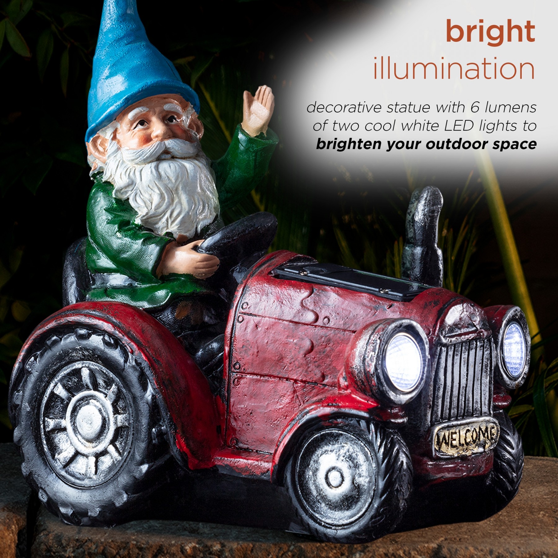 Solar tractor garden light cheap