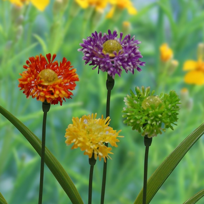 Solar Dhalia Garden Stake