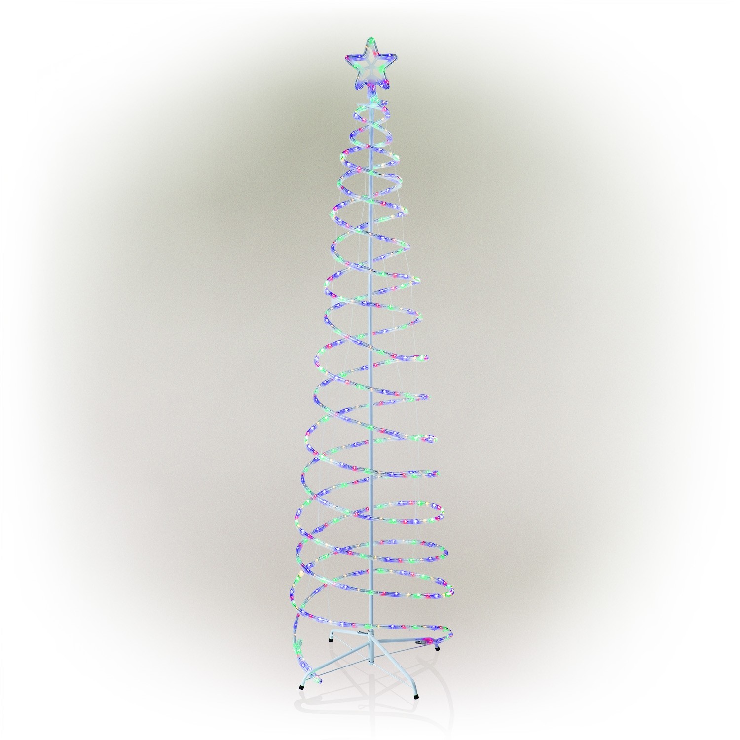 Spiral Christmas Tree w/432 8 Function Multicolor LED Lights 