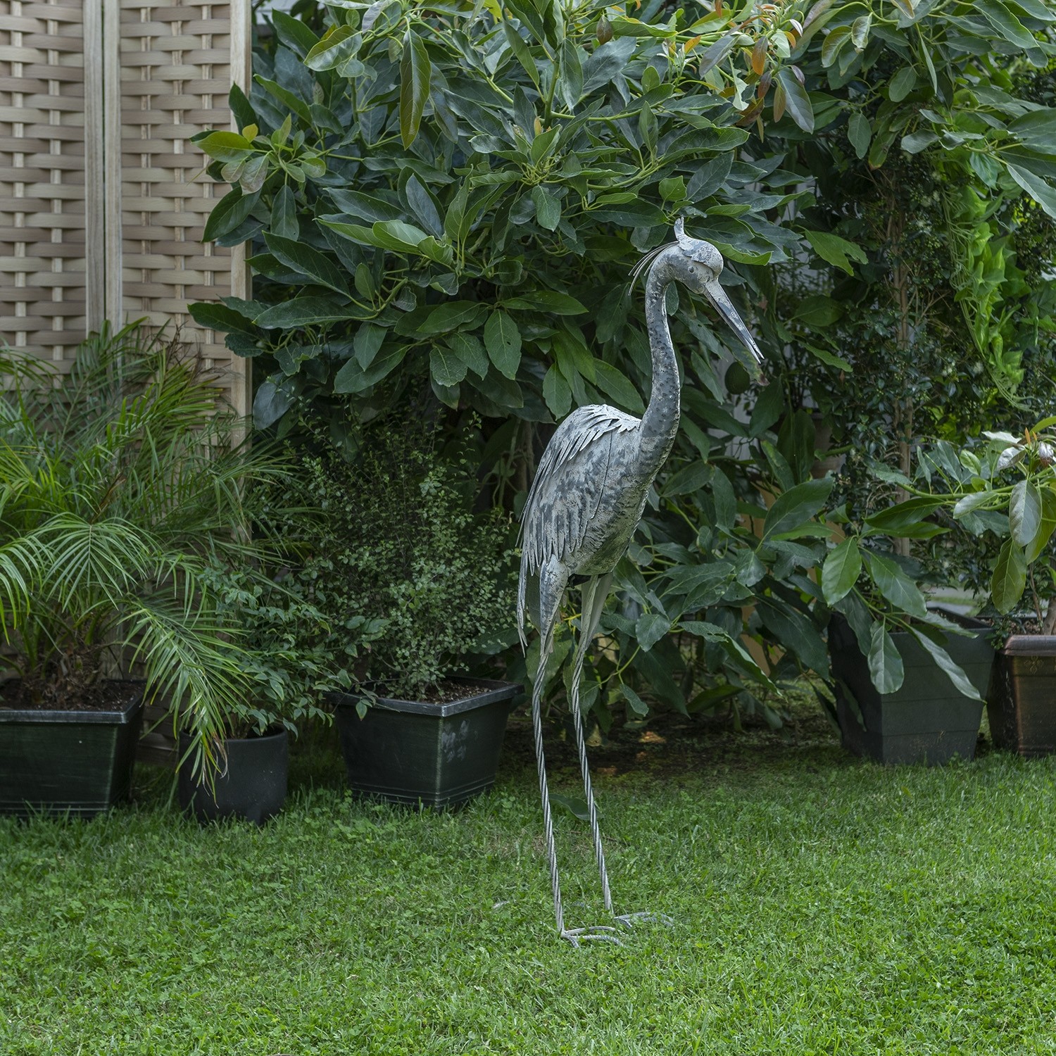 49" ALTERNATE OUTDOOR METALLIC DEMOISELLE CRANE DÉCOR