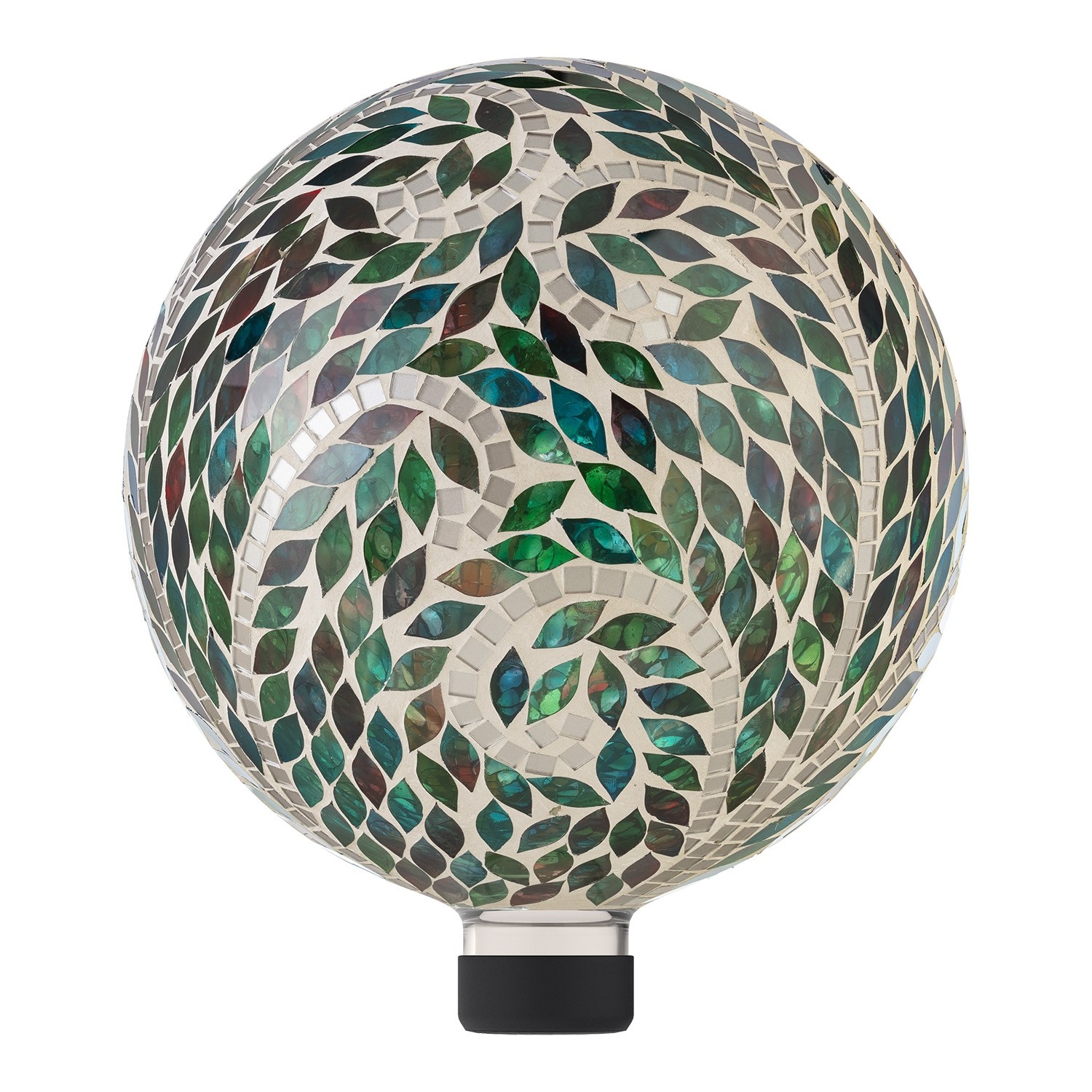 Leafy Mosaic Gazing Globe
