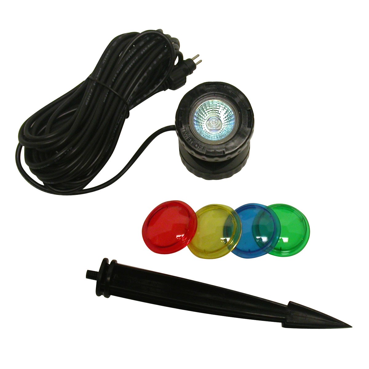 10W Halogen Lights with Garden Stakes & Lenses