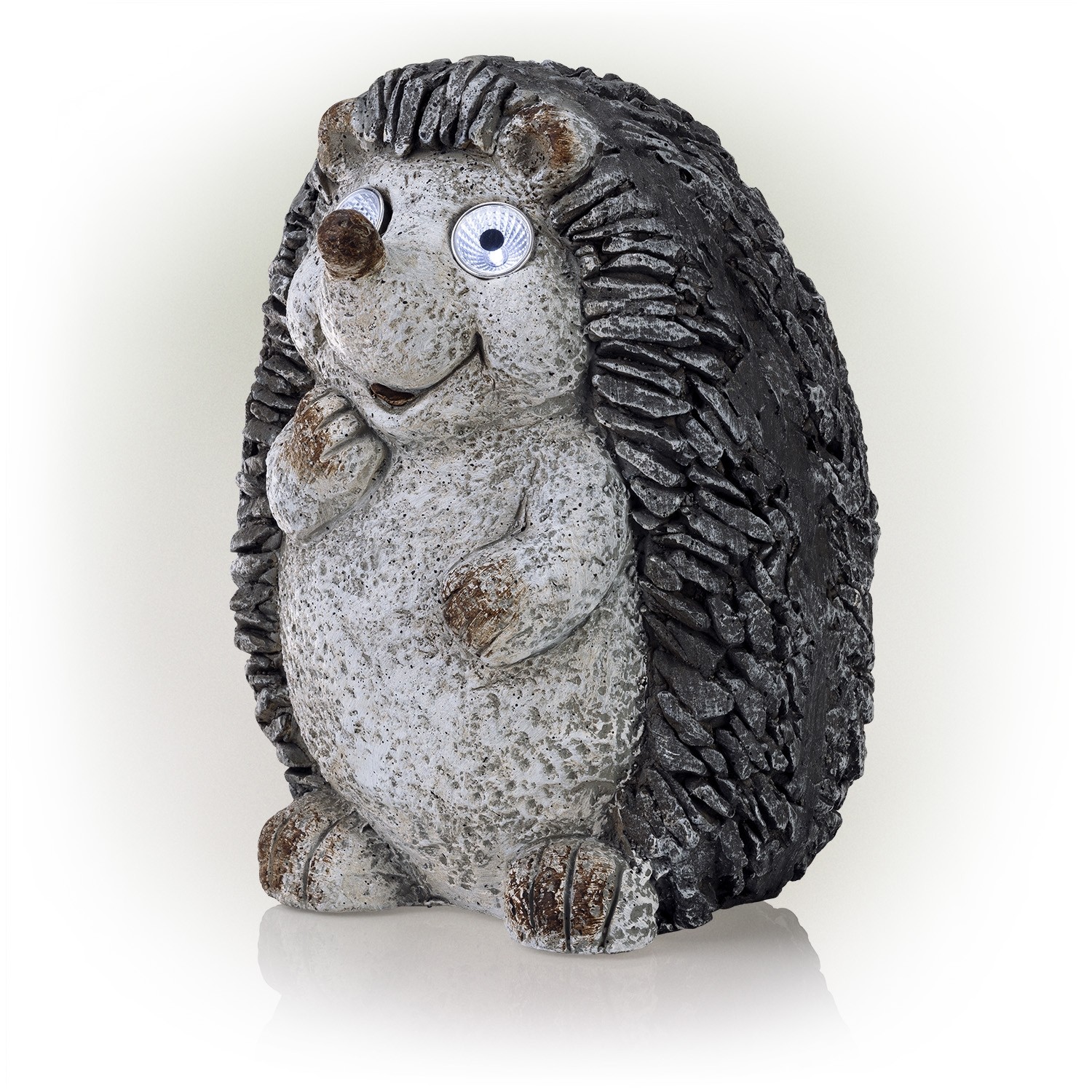 15" Solar Hedgehog Statue