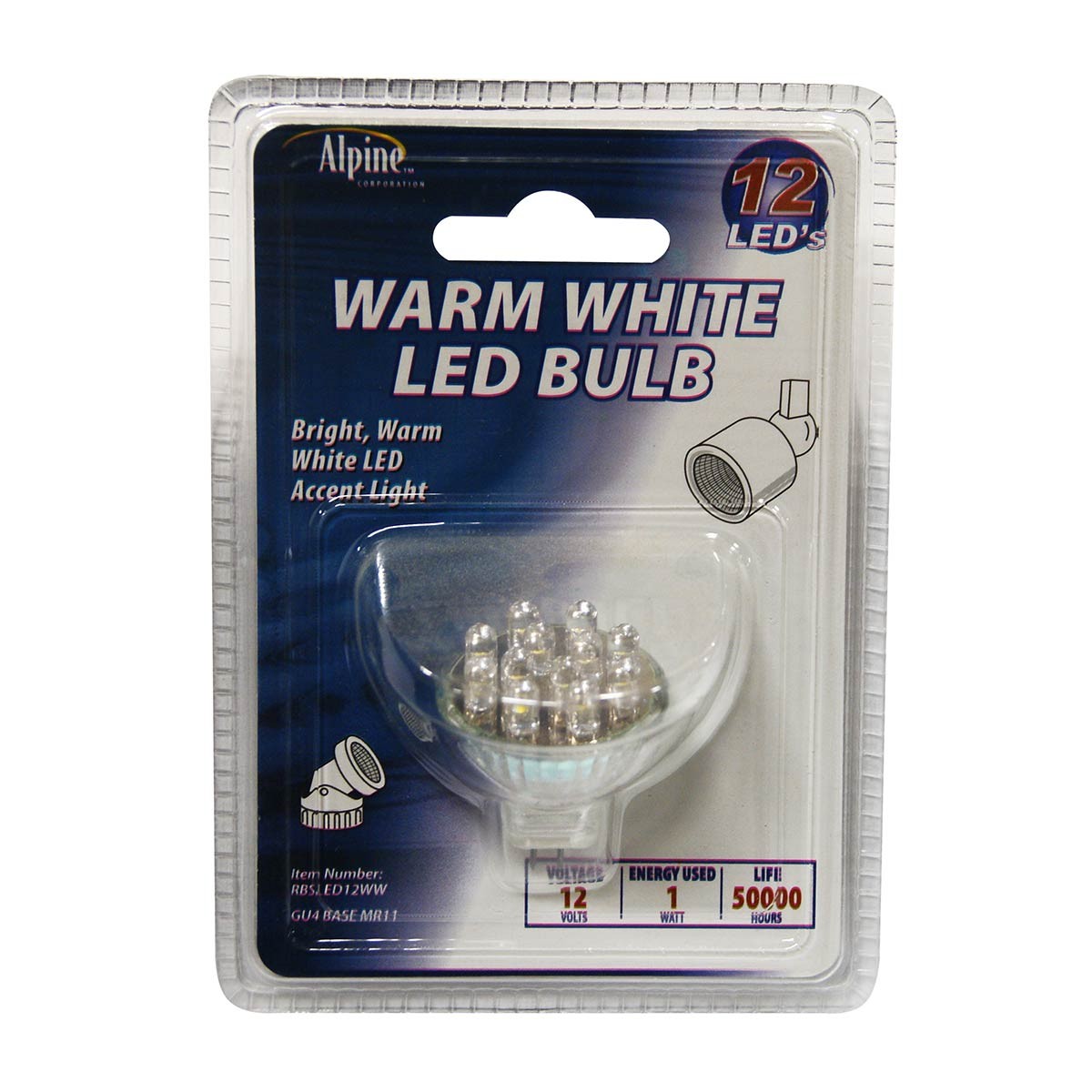 12 Volt 12 LED Warm White Light Replacement Bulb