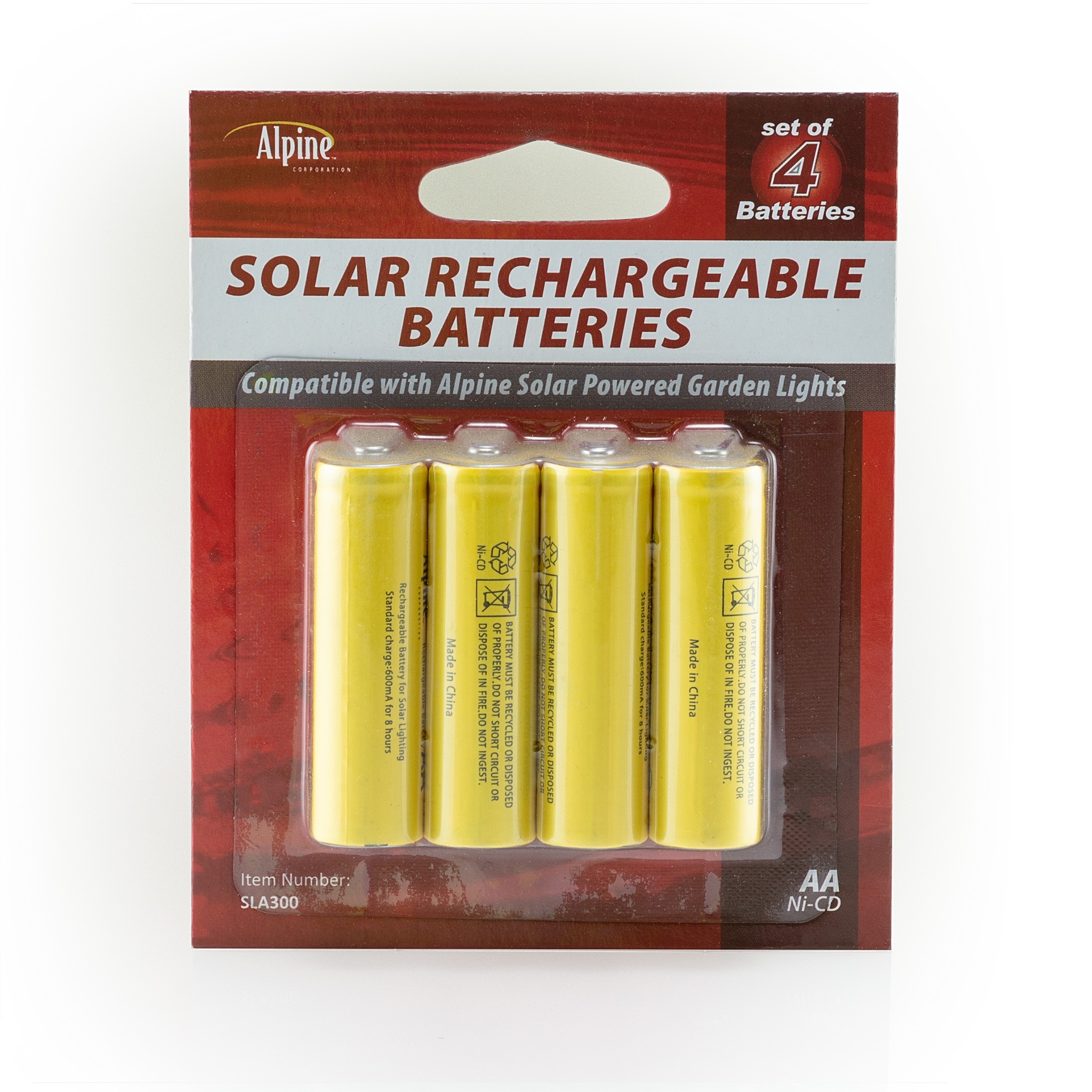 AA Solar Rechargeable Batteries Garden and Pond Depot