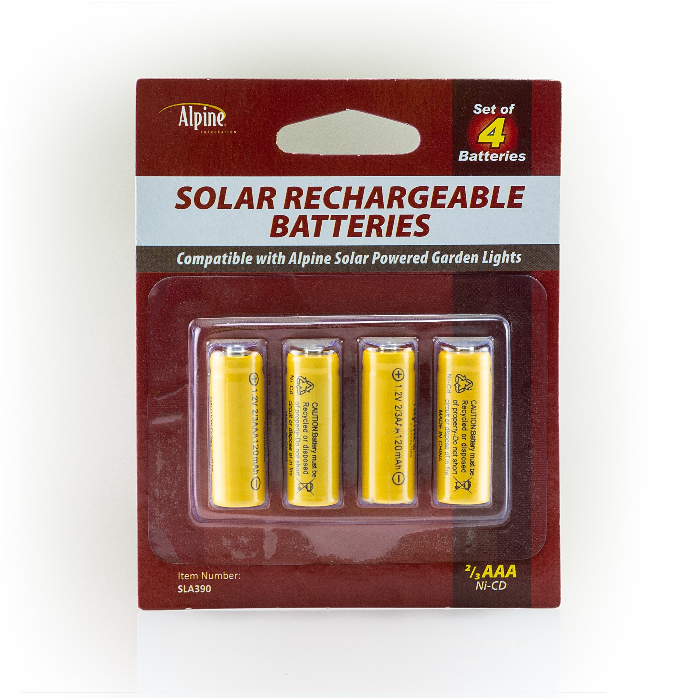 Solar Rechargeable 2/3 AAA Batteries