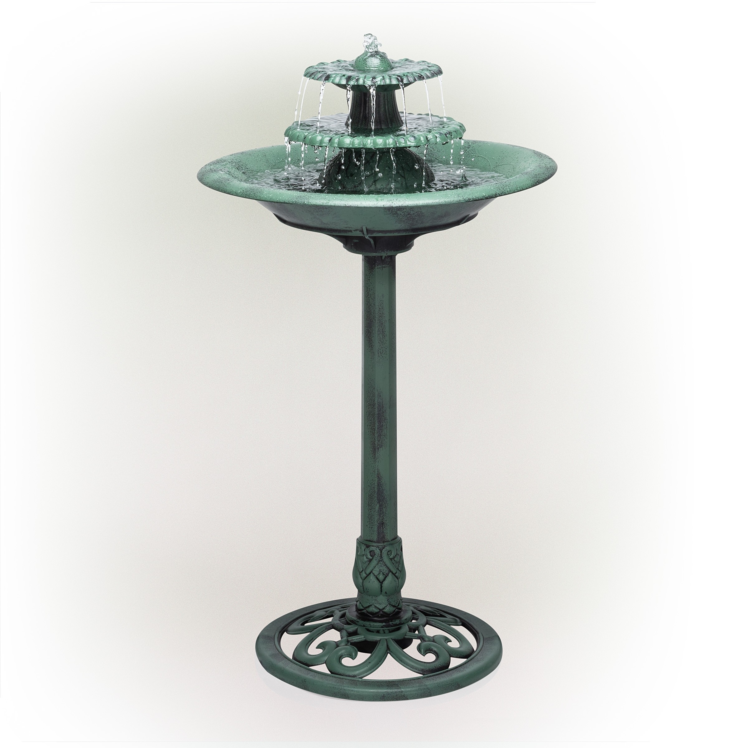 35" TALL 3-TIER OUTDOOR FOUNTAIN 