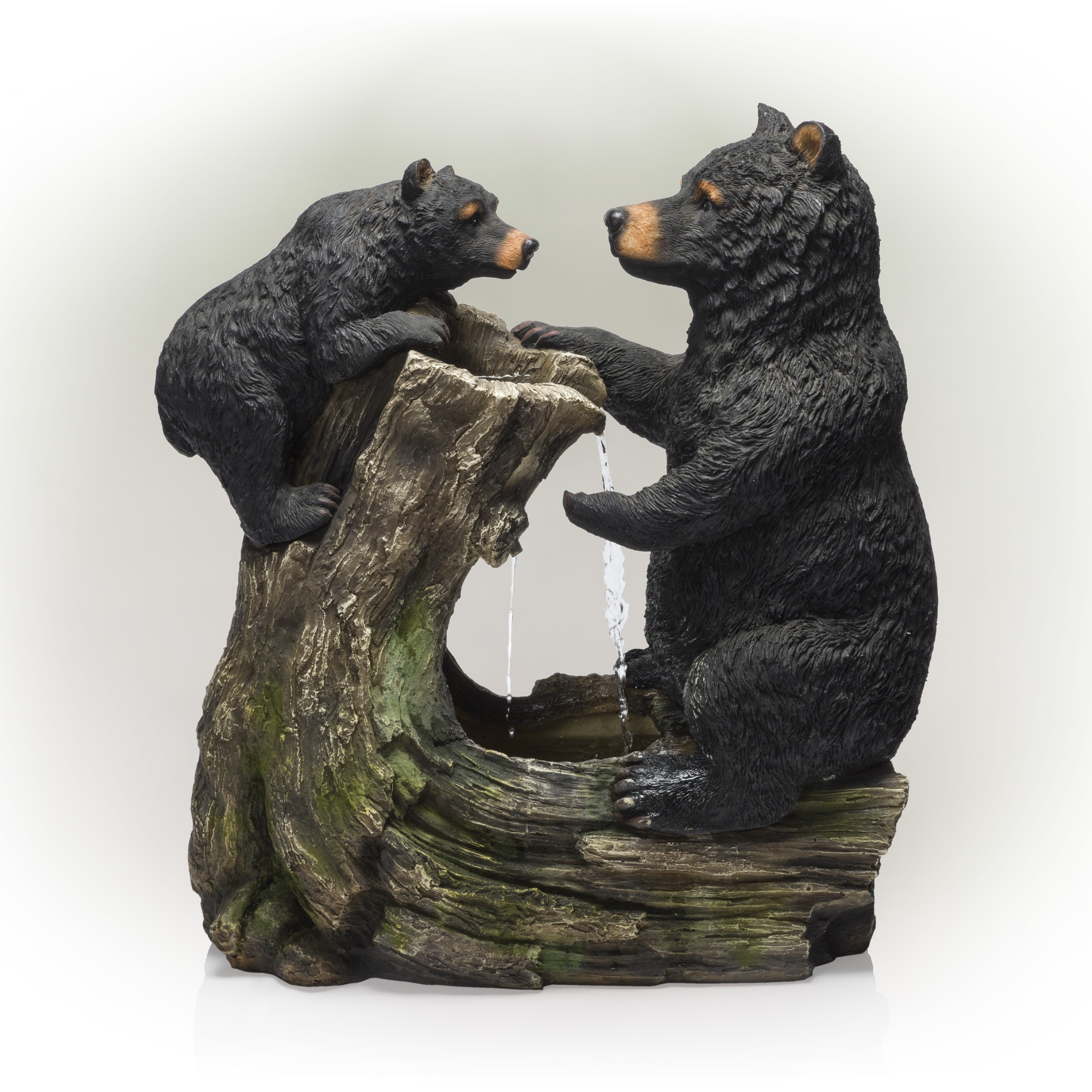 26" TALL BEAR AND CUB FOUNTAIN 