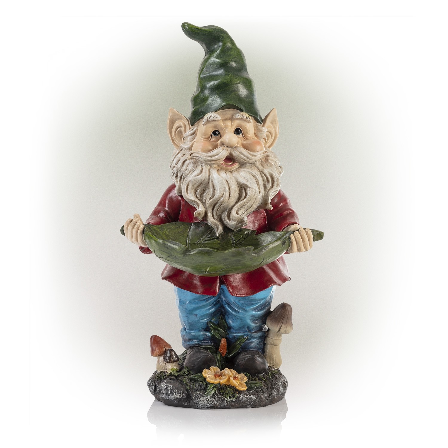 17" Tall Garden Gnome Bird Feeder 