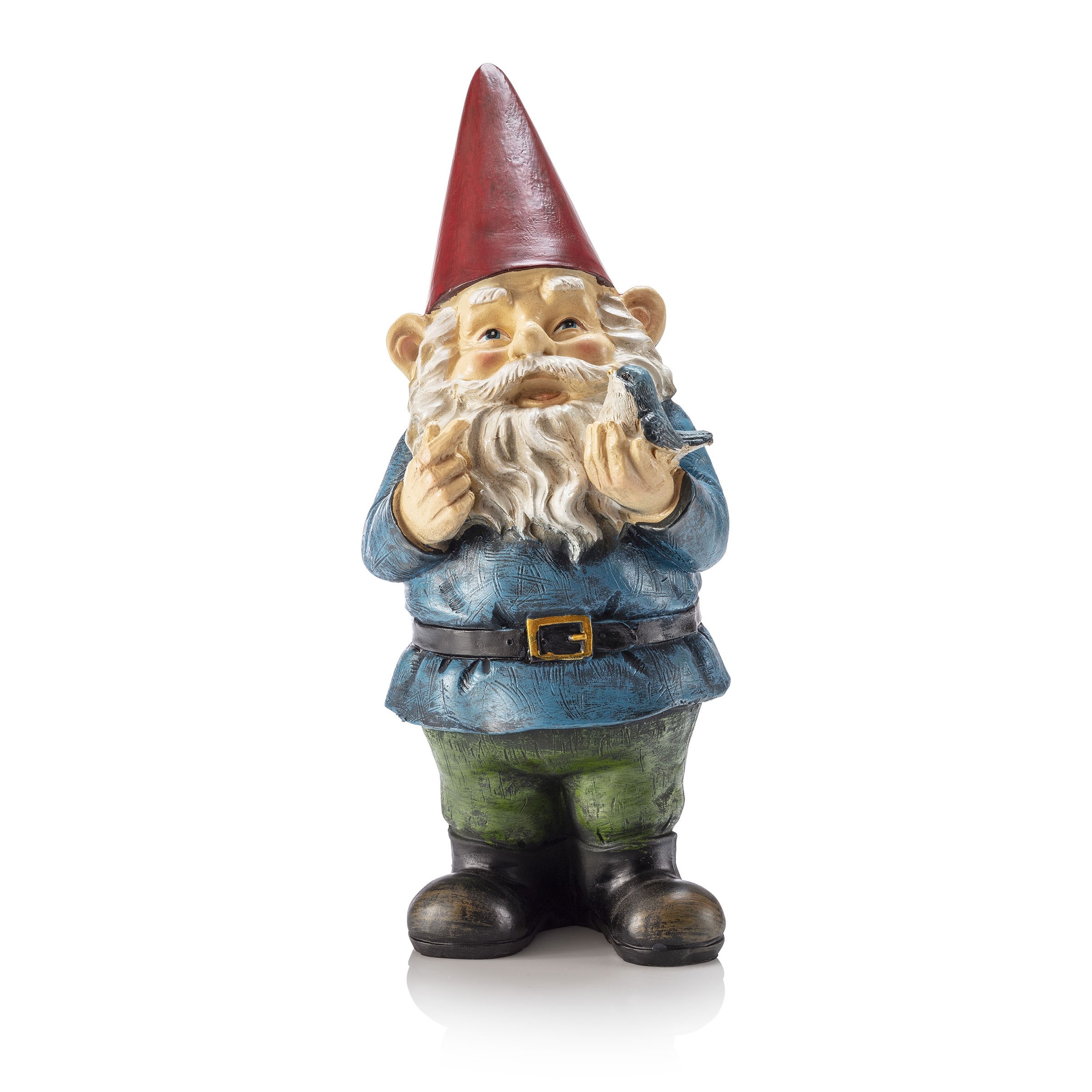 GNOME WITH BIRD STATUARY 