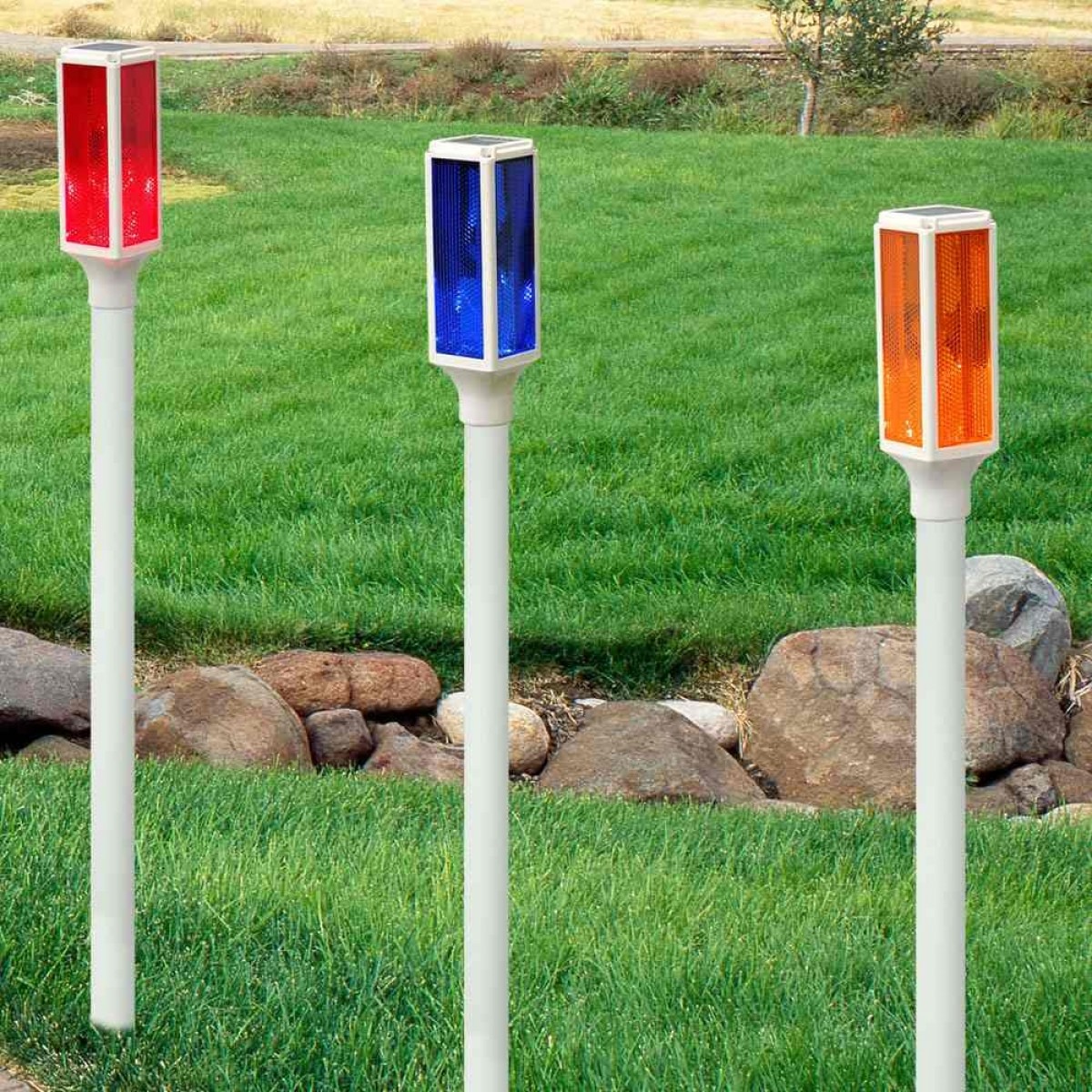 Solar outlet marker lights