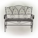 Metal Sunleaves Bench