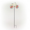 42" Metal Bicycle Wind Spinner Garden Stake