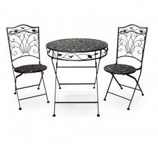 Metal Leaf Bistro Set 