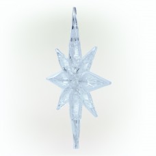 Alpine Corporation Star Christmas Tree Topper with Cool White LED Lights