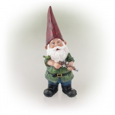 Hunting Green Shirt Garden Gnome Statue