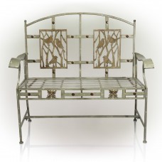 44" Wide Songbird Metal Bench 