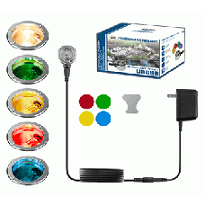 10 WATT SUBMERSIBLE HALOGEN FOUNTAIN & POND LIGHT W/ COLOR LENSES