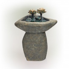 30" LOTUS ROCK LED FOUNTAIN 