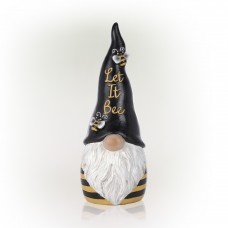 Black Hat 'Let It Bee' Gnome Statue