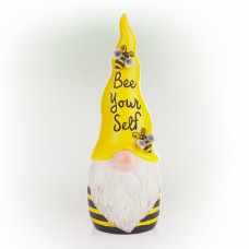 Yellow Hat 'Bee Yourself' Gnome Statue