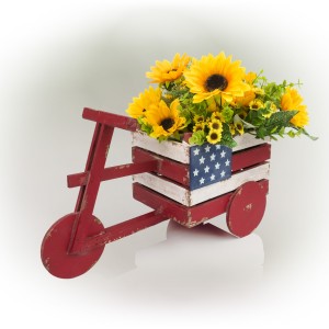 AMERICAN FLAG TRICYCLE PLANTER 