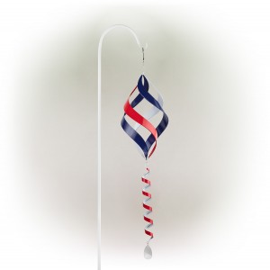 38" RED, WHITE AND BLUE WIND SPINNER 