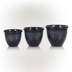 BLUE VASE PLANTER - SET OF 3 