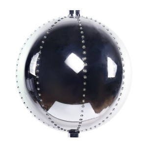 13" Silver Ornament with Multi-Color LED Lights