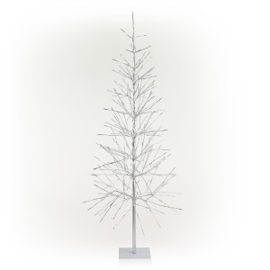 Silver Foil  Tree with 8 Lighting and Color Functions