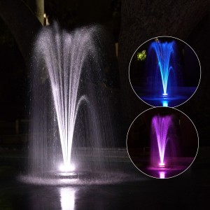Floating Spray Fountain w/ 48 LED Lights
