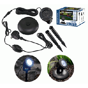 Pond & Landscape LED Light w/ Photocell & Transformer - Aluminum