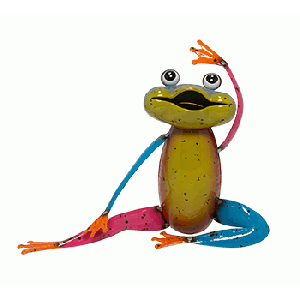 COLORFUL YOGA FROG STRETCHING DÉCOR