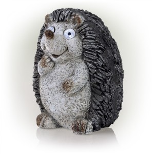 15" Solar Hedgehog Statue