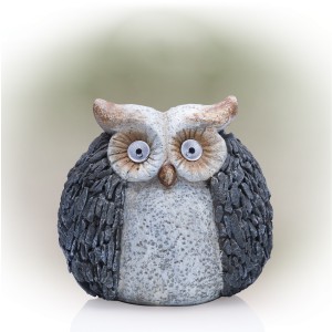 13" Solar Owl Statuary | Garden and Pond Depot