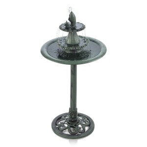 40" TALL 2-TIER FLOOR FOUNTAIN W/ FISH