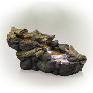 RIVER ROCKS AND LOGS FOUNTAIN 