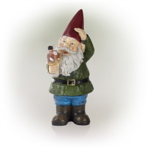 Gnome with Mushroom Statuary