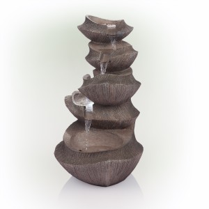 BROWN CASCADING LED LIGHT FOUNTAIN