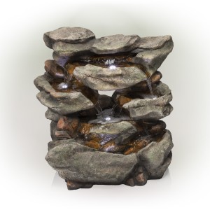 ROCK WATERFALL W/ LED LIGHTS 