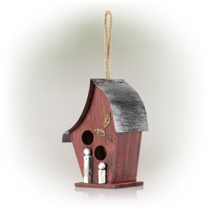 Artful Wooden Birdhouse