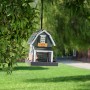 19" Hanging Wooden Birdfeeder Farmer's Market Barn