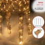 Alpine Corporation Standing Rattan Reindeer Decoration with White Halogen Lights