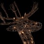 Alpine Corporation Standing Rattan Reindeer Decoration with White Halogen Lights