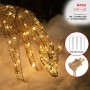 Alpine Corporation Grazing Rattan Reindeer Decoration with White Halogen Lights