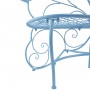 Blue Butterfly Metal Bench